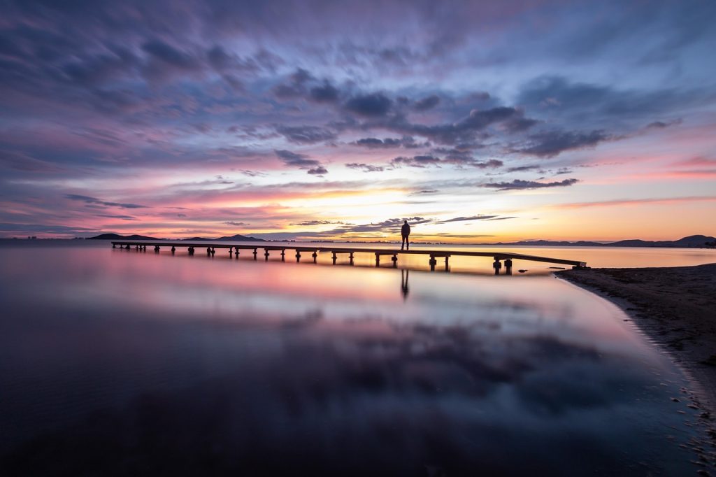 lake, pier, sunset, sunrise, silhouette, dock, beautiful wallpaper, jetty, reflection, water, laptop wallpaper, mac wallpaper, 4k wallpaper 1920x1080, sky, clouds, nature, free wallpaper, sky background, hd wallpaper, ocean, sea, dawn, cool backgrounds, dusk, desktop backgrounds, scenery, wallpaper 4k, scenic, full hd wallpaper, morning, evening, wallpaper hd, mood, 4k wallpaper, man, person, loneliness, free background, windows wallpaper, alone, murcia, cartagena, background